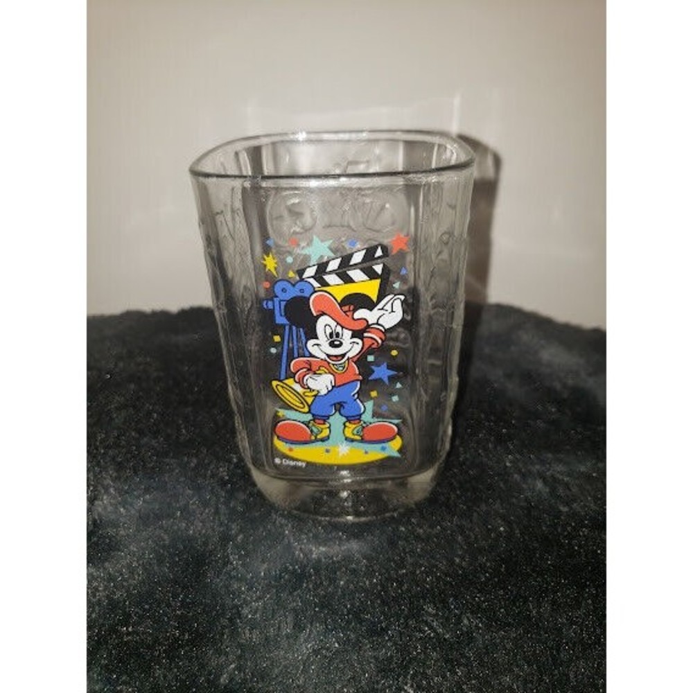 Mickey Mouse Walt Disney World Celebration 2000 Glass Cups Vintage McDonalds